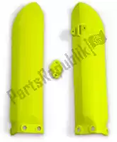 HU03381104, UFO, Protections de glissières de fourche, jaune 19    , Nouveau