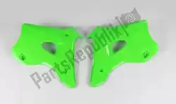 bs ra radiator covers kawasaki neon green van UFO, met onderdeel nummer KA02768AFLU, bestel je hier online: