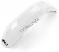 KA03736047, UFO, Spatbord front kawasaki white 047    , Nieuw