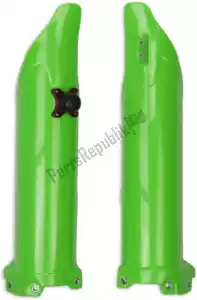 UFO KA04757AFLU bs vv fork slider prot+quick starter kawa neon gre.. - Bottom side