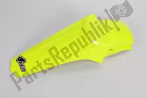 UFO SU03971KDFLU garde boue arrière restyling suzuki jaune fluo - La partie au fond