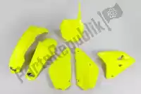 SUKIT405KDFLU, UFO, Set restyling plastica suzuki giallo neon    , Nuovo
