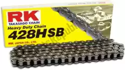 Here you can order the chain, hd 428hsb, 122 cl clip from RK, with part number 26312122: