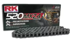 RK 26403820 chain, race 520mxz4, 120 cl clip - Bottom side