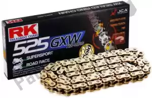 RK 26753820 chain, race gb525gxw, 120 clf rivet - Bottom side