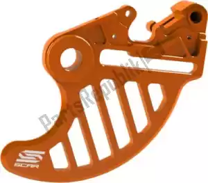 SCAR SCSRDG500OR acc rear disc guard exc excf te fe gasgas orange - Bottom side