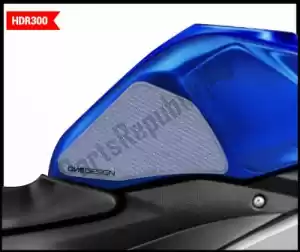 PRINT 60890492 almofada do tanque lateral hdr r3 yamaha - Lado superior