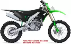 Aqui você pode pedir o conjunto de plástico kawasaki preto/verde especial em UFO , com o número da peça KAKIT228111: