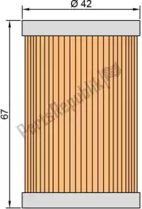 TWIN AIR 46140121 filter, oil for oil cooler ktm - Bottom side