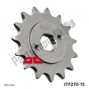 JT SPROCKETS JTF027015 ktw frontale in acciaio 15t, 520 - Il fondo