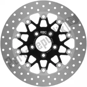 EBC EBCMD521BLK disco md521blk discos h-d centrados em cromo preto - Lado inferior