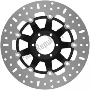 EBC EBCMD887BLK disco md887blk disco redondo flotante de 6 botones - Lado inferior