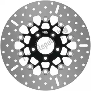 EBC EBCRSD020BLK disco rsd020blk disco h-d centrado em cromo preto - Lado inferior