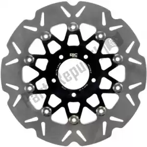 EBC EBCVR534BLK disc vr534blk cattle floating disc black center - Bottom side