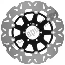 Here you can order the disc vr887blk cattle floating disc black center from EBC, with part number EBCVR887BLK: