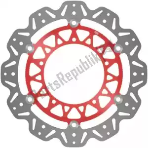 EBC EBCVR2124RED disc vr2124red cattle floating disc red center - Bottom side