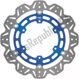 EBC EBCVR2128BLU disc vr2128blu cattle floating disc blue center - Bottom side