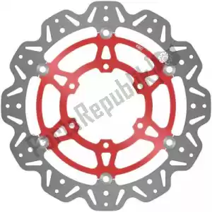 EBC EBCVR3107RED schijf vr3107red vee floating disc red centre - Onderkant