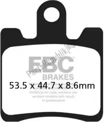 Here you can order the brake pad sfa283/4hh hh sintered scooter brake pads from EBC, with part number EBCSFA2834HH: