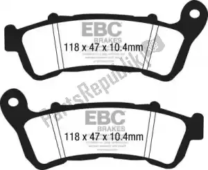 EBC EBCFA388HH remblok fa388hh hh sintered sportbike brake pads - Onderkant