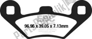 EBC EBCSFA650 brake pad sfa650 organic scooter brake pads - Bottom side