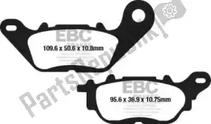 EBC EBCFA662 remblok fa662 organic brake pads - Onderkant