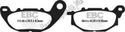 remblok fa663 organic brake pads van EBC, met onderdeel nummer EBCFA663, bestel je hier online: