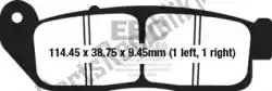 Here you can order the brake pad fa 672v semi sintered brake pads from EBC, with part number EBCFA672V:
