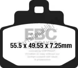 remblok sfac681 carbon scooter brake pads van EBC, met onderdeel nummer EBCSFAC681, bestel je hier online: