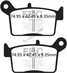 Here you can order the brake pad fa697tt organic brake pads from EBC, with part number EBCFA697TT:
