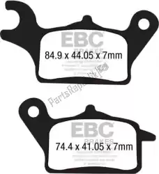 Here you can order the brake pad sfac708 carbon scooter pads from EBC, with part number EBCSFAC708:
