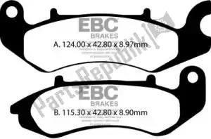 EBC EBCFA711 brake pad fa711 organic brake pads - Bottom side
