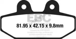 EBC EBCFA710V brake pad fa 710v semi sintered brake pads - Bottom side