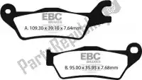 EBCFA715, EBC, Remblok fa715 organic brake pads    , Nieuw