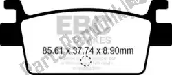 Qui puoi ordinare pastiglie freno sfa719hh pastiglie scooter sinterizzate double-h da EBC , con numero parte EBCSFA719HH: