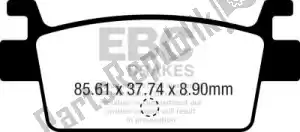 EBC EBCSFA719HH pastiglie freno sfa719hh pastiglie scooter sinterizzate double-h - Il fondo