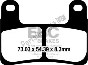 EBC EBCEPFA724HH brake pad epfa724hh extreme pro sinter brake pads - Bottom side