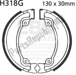 Tutaj możesz zamówić szcz? Ki hamulcowe h318g od EBC , z numerem części EBCH318G: