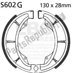 Here you can order the shoe s602g brake shoes from EBC, with part number EBCS602G: