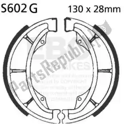 Aqui você pode pedir o sapatas de freio de sapato s602g em EBC , com o número da peça EBCS602G: