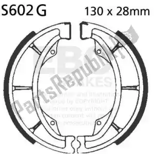 EBC EBCS602G sapatas de freio de sapato s602g - Lado inferior