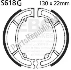Here you can order the shoe s618g brake shoes from EBC, with part number EBCS618G: