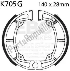 Here you can order the shoe k705g brake shoes from EBC, with part number EBCK705G: