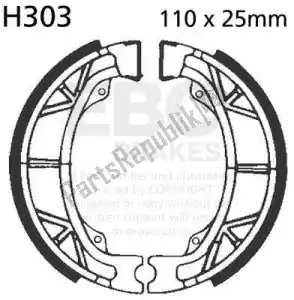 EBC EBCH303G sapatas de freio h303g - Lado inferior