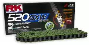 RK 2670371G chain, race nm520gxw, 114 clf rivet, green - Bottom side