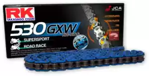 RK 2680491B chain, race nb530gxw, 114 clf rivet, blue - Bottom side