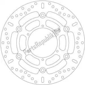 EBC EBCMD834X disc md834x 6 button float round disc - Upper side