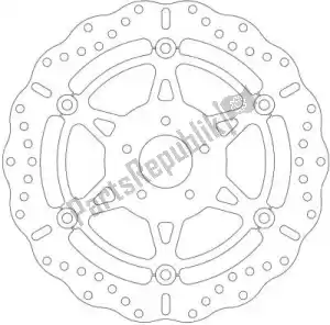 EBC EBCMD856XC disc md856xc 6 button float wave disc - Upper side