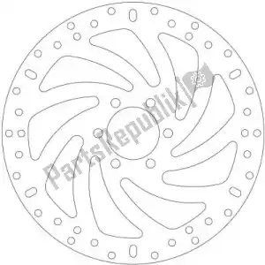 EBC EBCMD864 schijf md864 street bike brake disc - Bovenkant