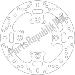 EBC EBCMD874 disc md874 street bike brake disc - Upper side